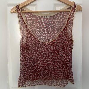 Vintage Prada SS 2000 mesh see through iconic heart motif camisole❤️